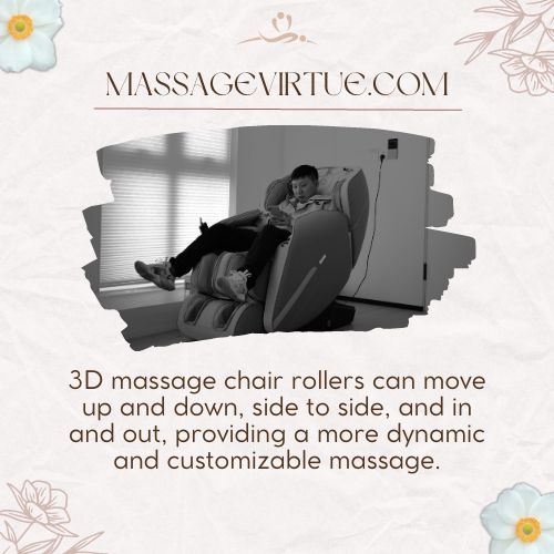 3d massage chair rollers move in 3 dimension