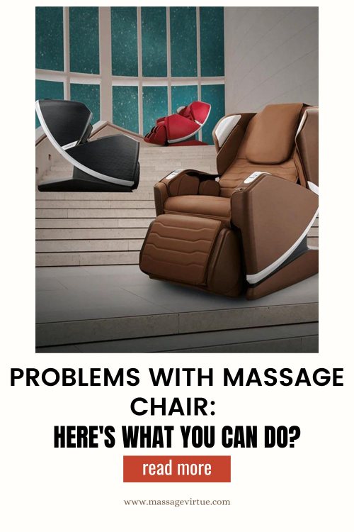 Problem with massage chair can be overcome with troubleshooting message.