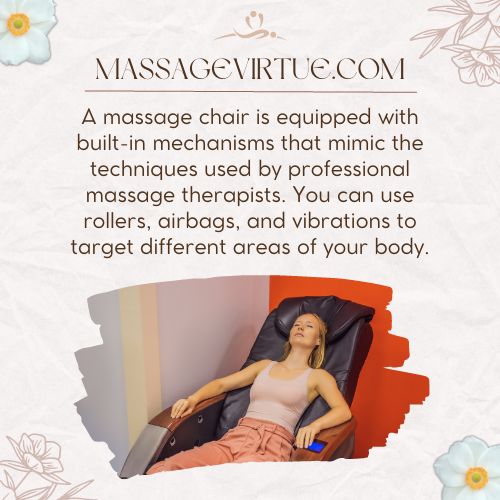 massage chair uses built-in mechanism