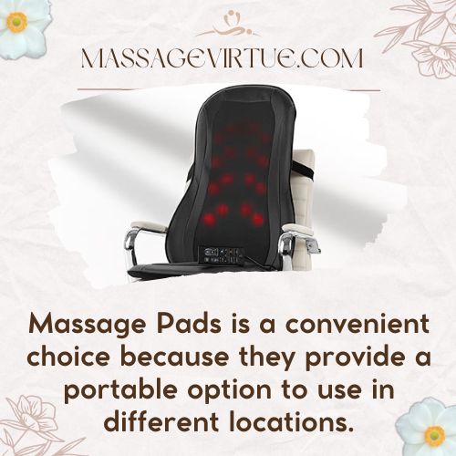 Demonstration of portable massage pad - massage chair vs massage pad