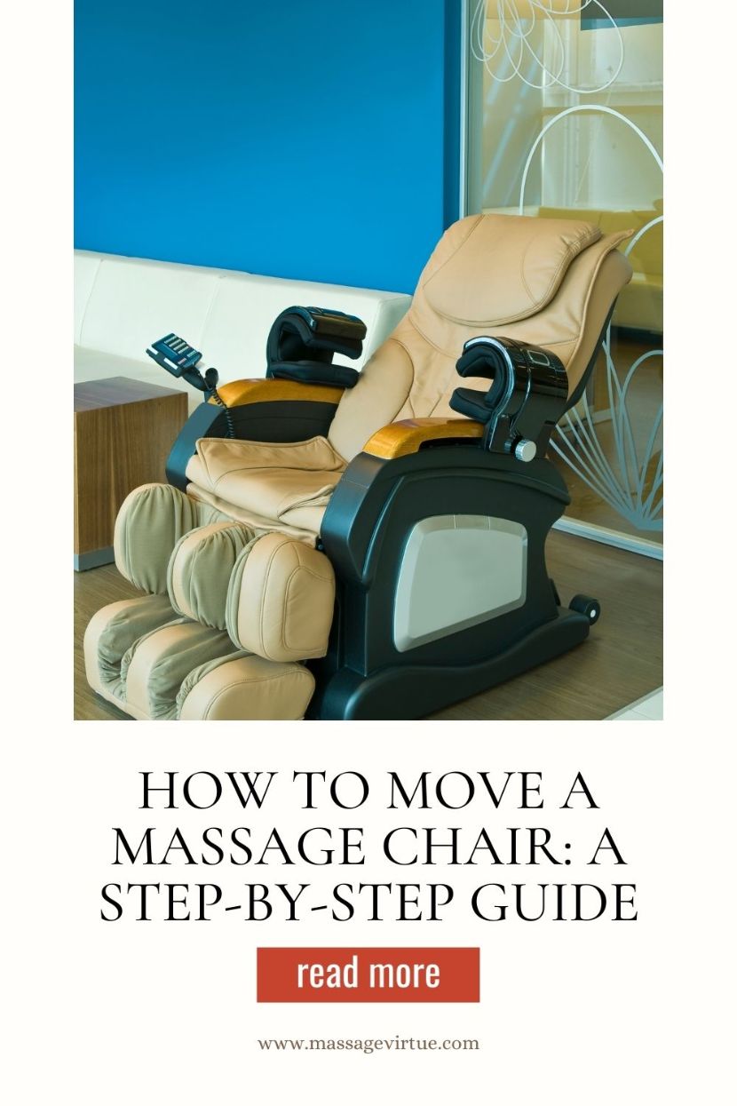 how to move a massage chair