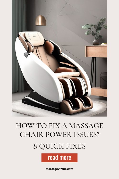 How to fix A massage chair no power issues - 8 quick fixes- massagevirtue.com