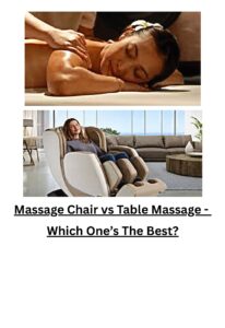 massage chair vs table massage