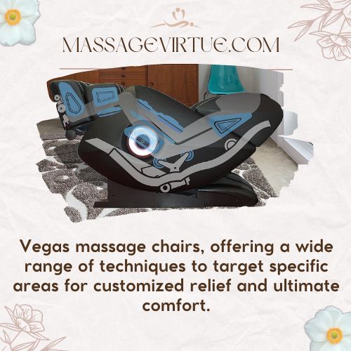 Vegas massage chairs, offering a wide range of techniques to target specific areas for customized relief and ultimate comfort.