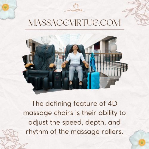 a man relaxing in 4D massage chair