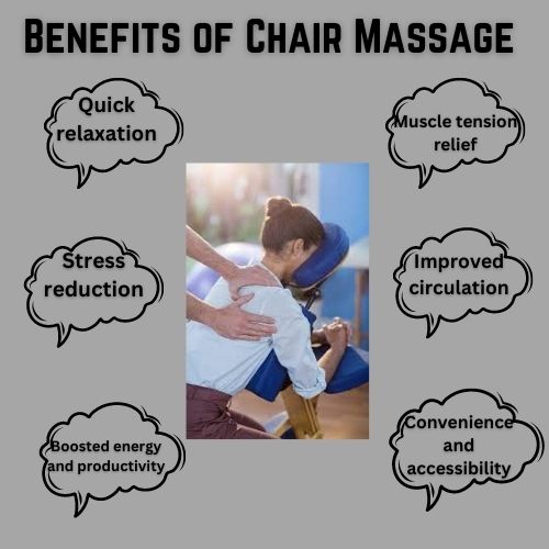 Chair massage techniques offer a range of benefits that contribute to overall well-being.