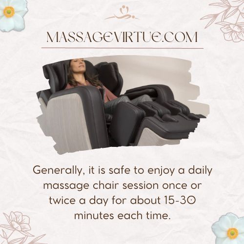 can you sit in a massage chair on every day - personal preference and individual needs