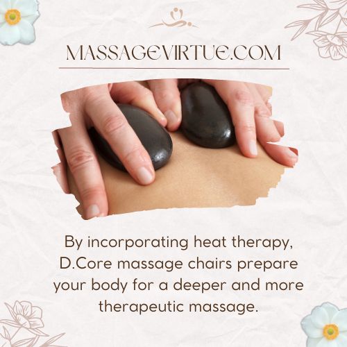 d.core massage chair is used for heat therapy