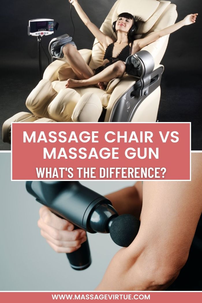 massage chair vs massage gun 