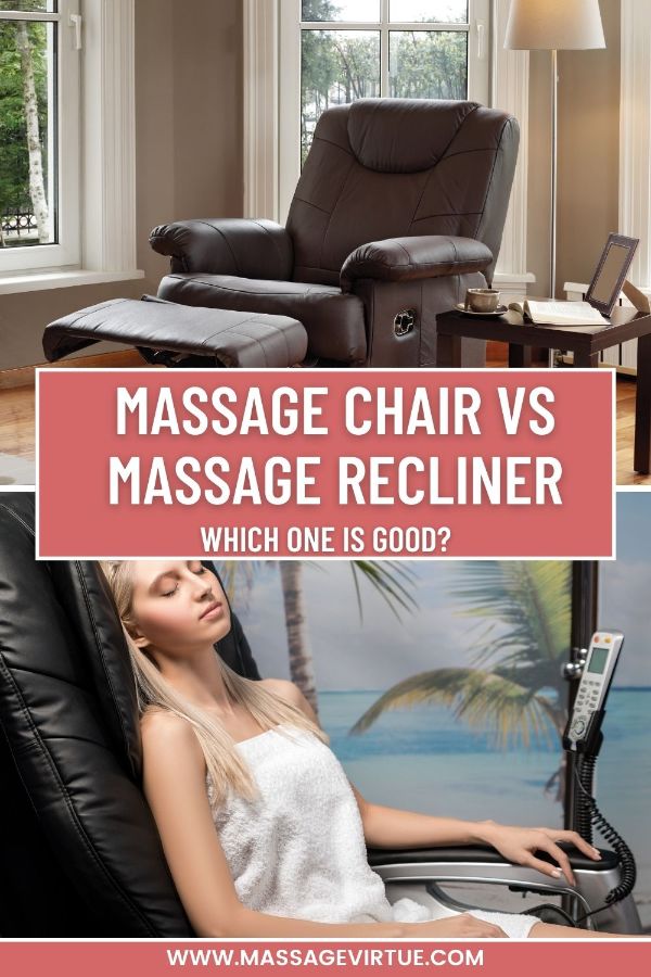 massage chair vs massage recliner