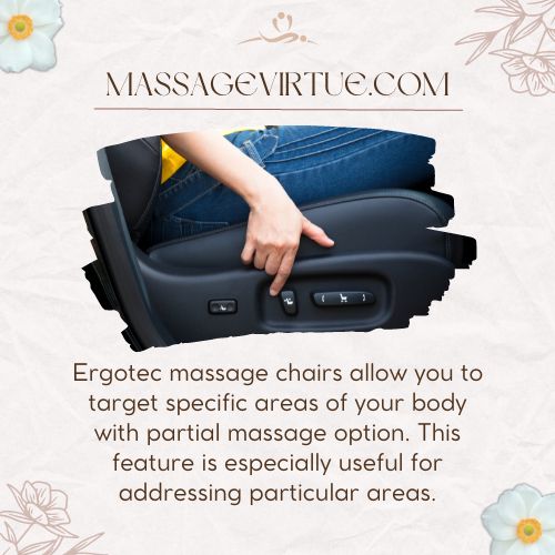 adjust ergotec massage chair to your convenience