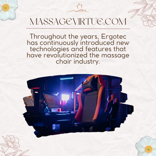 ergotec massage chair uses advance technology