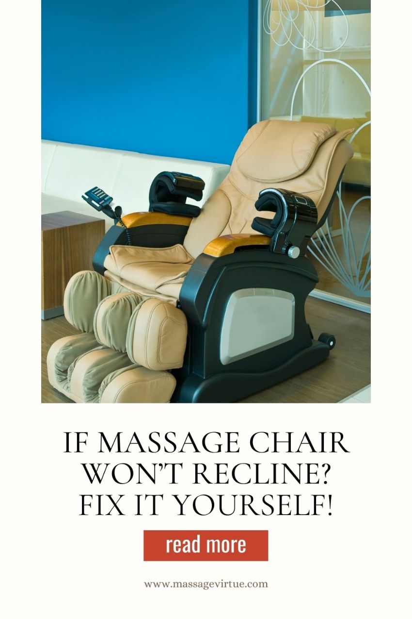 massage chair won't recline