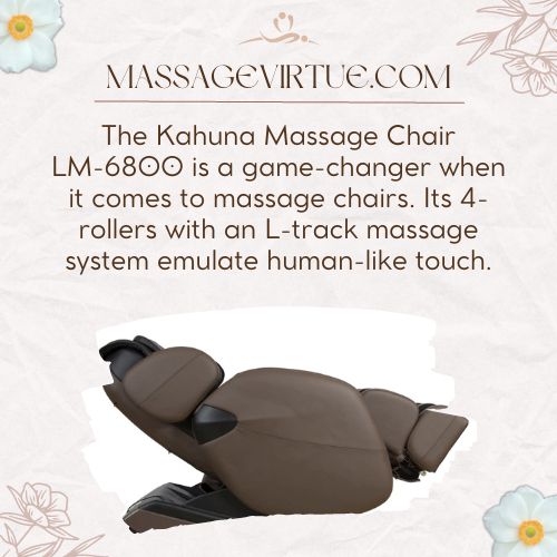 kahuna massage chair featured L-track design