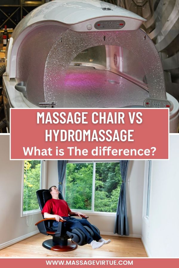 comparison of massage chair vs hydromassage