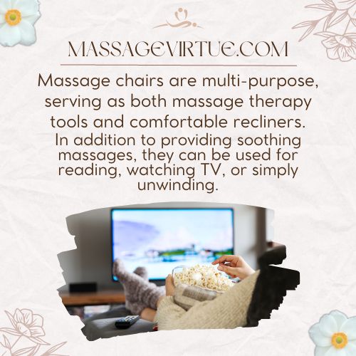 massage chairs are versatile and multitasking