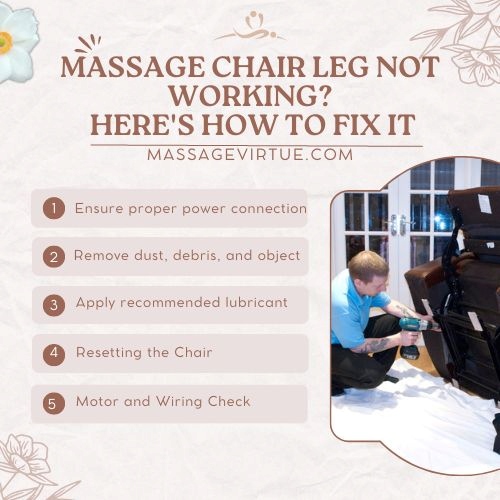 5 troubleshooting tips if the massage chair leg won't work