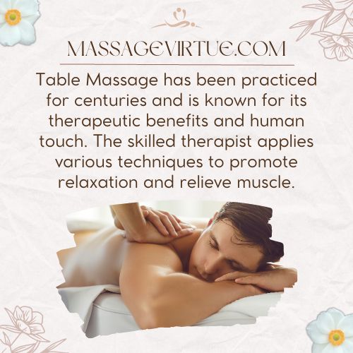 table massage is a personalized way of massaging