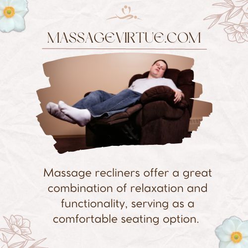 man relaxing in massage recliner