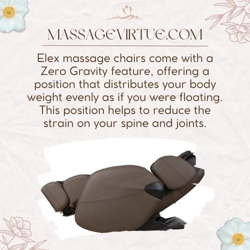 elex massage chairs feature zero gravity position