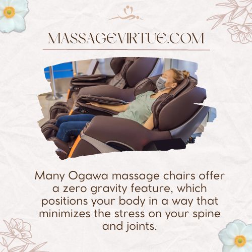 ogawa massage chair features zero gravity position