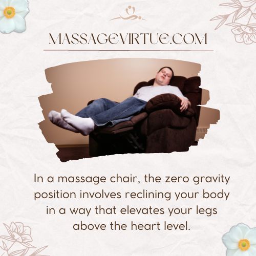 a man relaxing in zero gravity massage chair