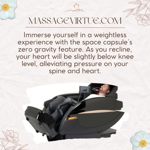 zero gravity reclining position in iBooMas massage chair