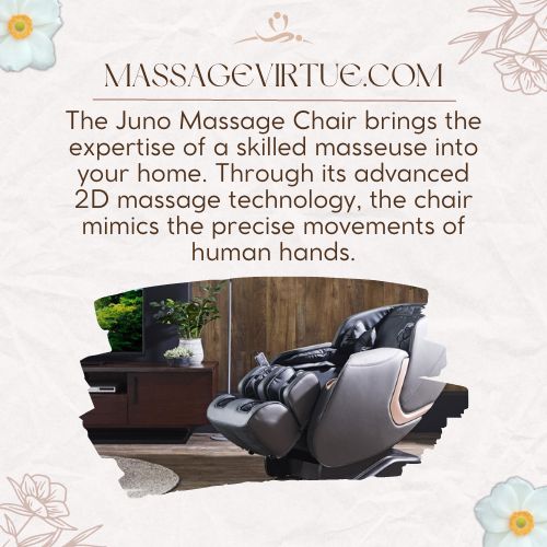 Juno massage chair offers 2D massage