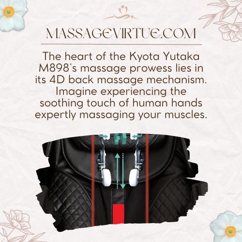 The Kyota Yutaka massage chair offers 4D massage mechanism in in the chair