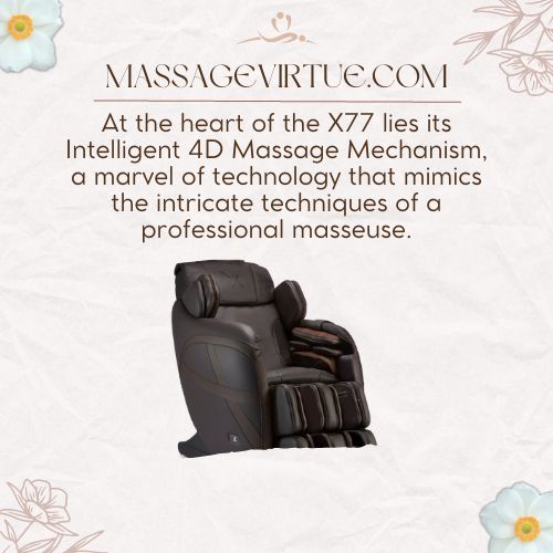 X77 massage chair offers 4D massage mechanisms