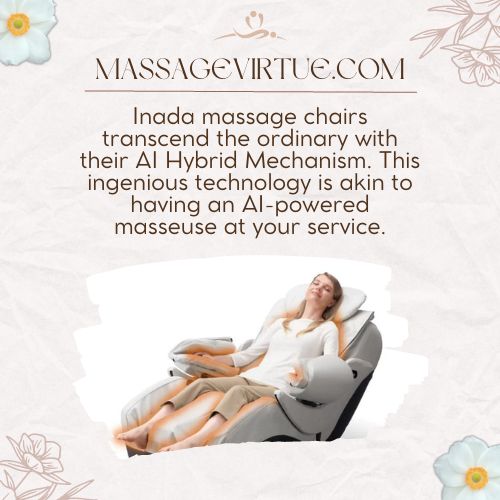 Inada massage chair featured AI hybrid mechanism