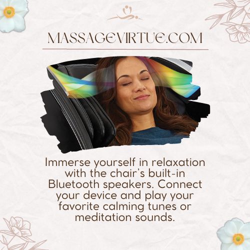 The ultimate chiro massage chair come equipped with Surround Sound Bluetooth Speakers