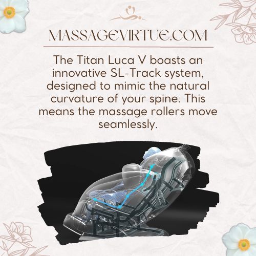 Titan Luca v Massage chair offers SL track