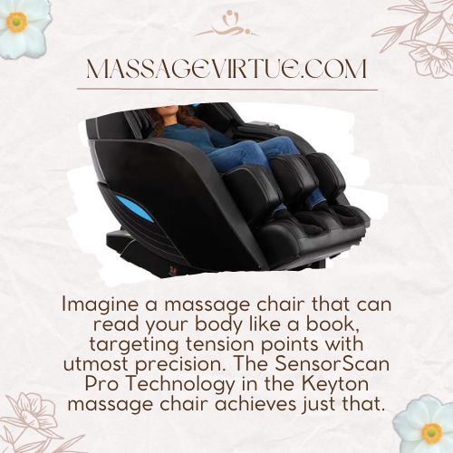 The SensorScan Pro Technology present in the Keyton massage chair