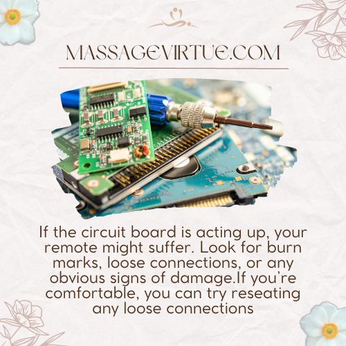 Check the circuit board for any physical damage