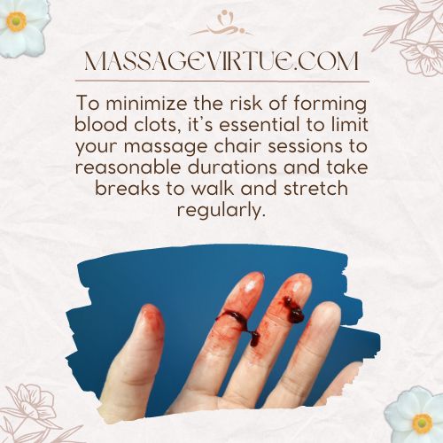 If you have a history of blood clots, massage chairs can worsen it