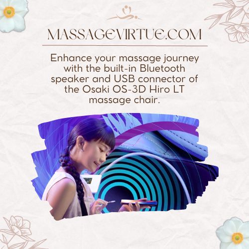 bluetooth speakers and USB connector are two of the best features in Osaki massage chair