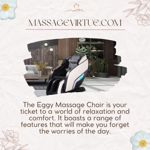 Vcomfort featured Eggy Massage Chair for ultimate relaxation