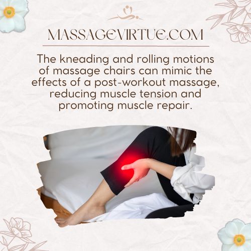 massage chairs can speed up the process of muscle recovery after workout