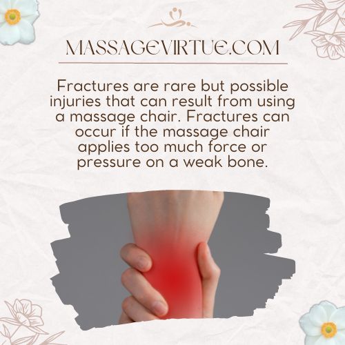 Using massage chairs can cause fractures