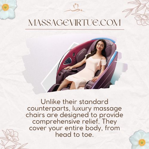 luxury massage chairs are designed to provide comprehensive relief