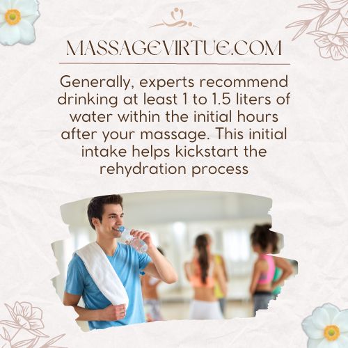 you should drink 1 liter water post-massage