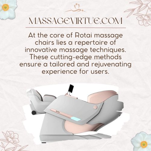 Rotai massage chairs offer innovative massage techniques