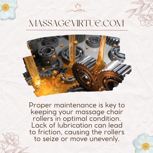 lubricate the massage chair rollers for smooth performance