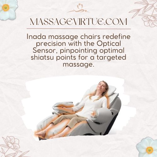 Inada massage chair offers optical sensor