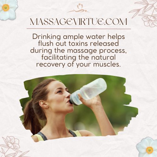 drink water after using massage chair to reduce back pain