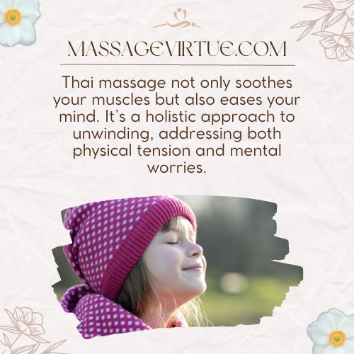 Thai massage enhances your stress relief