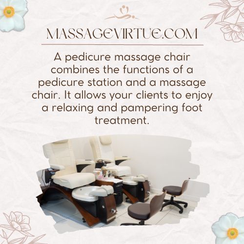 a pedicure massage chair offers both the massage and pedicure