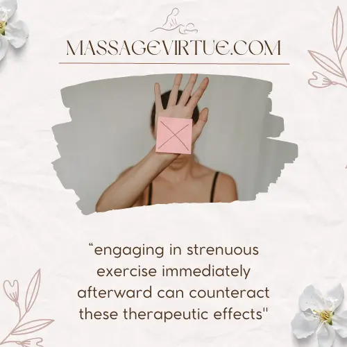 Can You Exercise After A Thai Massage - Counterproductive to massage