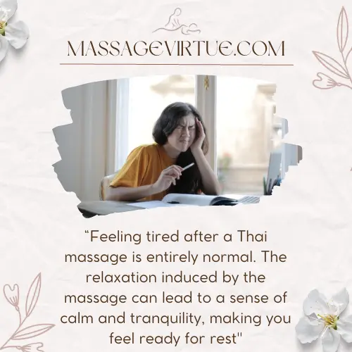 Can a Thai Massage Make You Sick - Fatigue